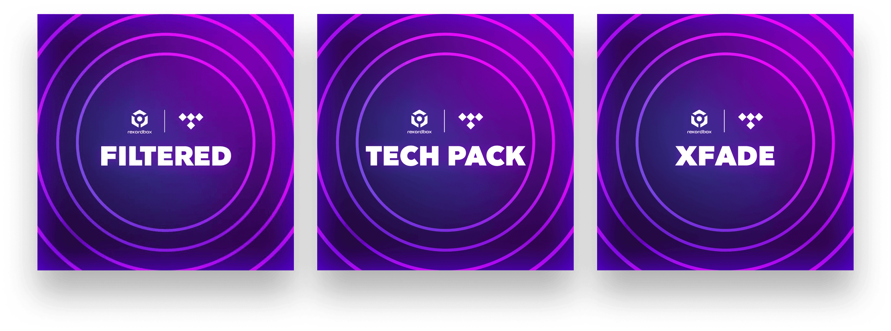 FILTERED, TECH PACK, XFADE